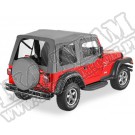 Plandeka ze stelażem Supertop z poszyciem drzwi Charcoal 97-06 Jeep TJ Wrangler