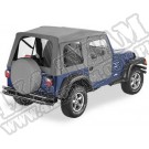 Plandeka ze stelażem Supertop z drzwiami Charcoal 97-06 Jeep TJ Wrangler
