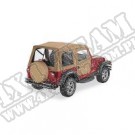 Plandeka ze stelażem Supertop z drzwiami ciemny Beż 97-06 Jeep TJ Wrangler