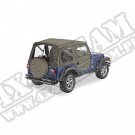 Plandeka ze stelażem Supertop z drzwiami Khaki Diamond 97-06 Jeep Wrangler