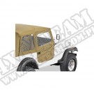 Miękkie pełne drzwi Almond 76-86 Jeep CJ7