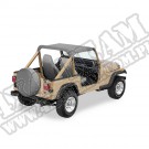 Daszek Bikini mocowany bez pasków Charcoal 92-95 Jeep YJ Wrangler