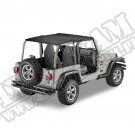 Daszek Safari Header Bikini Czarny Denim 97-02 Jeep TJ Wrangler