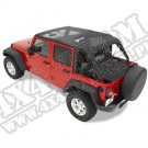 Daszek Safari Header Bikini Czarny Siatkowy 07-09 Jeep JK Wrangler Unlimited