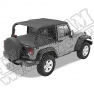 Daszek Safari Header Bikini Czarny Diamond 07-09 Jeep 2 drzwiowy JK Wrangler