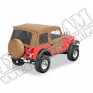 Plandeka ze stelażem Supertop przyciemniane okna Spice 80-86 Jeep CJ7 i 87-95 YJ Wrangler