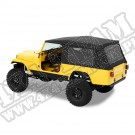Plandeka ze stelażem Supertop Czarny Denim 81-86 Jeep CJ8