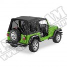 Plandeka ze stelażem Supertop przyciemniane okna Czarny Denim 97-06 Jeep TJ Wrangler