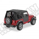 Plandeka ze stelażem Supertop przyciemniane okna/Doors Czarny Denim 97-06 Jeep TJ Wrangler