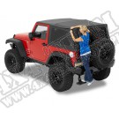 Plandeka ze stelażem Supertop NX Czarny Diamond 07-11 Jeep 2 drzwiowy JK Wrangler
