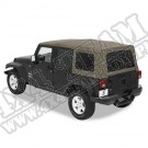 Plandeka ze stelażem Supertop NX Khaki Diamond 07-11 Jeep 4 drzwiowy JK Wrangler