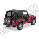 Plandeka ze stelażem Supertop Replacement Skin Czarny Denim 97-06 Jeep TJ Wrangler