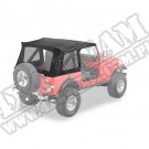 Plandeka ze stelażem Supertop Replacement Skin Czarny Denim 76-95 Jeep CJ7/YJ Wrangler