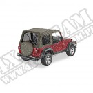 Zestaw przyciemnianych okien do plandeki Supertop Khaki Diamond 97-06 Jeep TJ Wrangler 