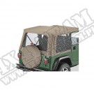 Zestaw siatkowych okien do plandeki Replace-A-Top ciemny Beż 97-06 Jeep TJ Wrangler