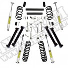 Zestaw liftu zawieszenia, 4 cale, z amortyzatorami; 97-02 Jeep Wrangler TJ