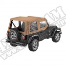 Plandeka PREMIUM z płótna Sailcloth Replace-A-Top z poszyciem drzwi Spice 97-02 Jeep TJ Wrangler