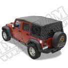 Plandeka PREMIUM z płótna Sailcloth Replace-A-Top Czarny Diamond 2010 Jeep 4 drzwiowy JK Wrangler