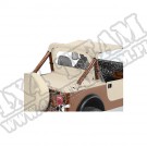 Tylna osłona kabiny przed wiatrem Windjammer Piaskowy 80-95 Jeep CJ i Wrangler