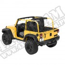 Tylna osłona kabiny przed wiatrem Windjammer Czarny Diamond 07-12 Jeep JK Wrangler