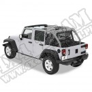 Tylna osłona kabiny przed wiatrem Windjammer Czarny Diamond 07-12 Jeep 4 drzwiowy JK Wrangler