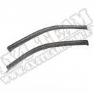 Przednie owiewki, czarny mat, 09-14 Ford F150 Crew Cab Pickup