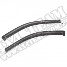 Przednie owiewki, czarny mat, 04-08 Ford F150 Crew Cab Pickup