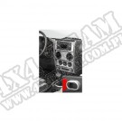 Zestaw deski rozdzielczej Szczotkowane aluminium 07-10 Jeep JK Wrangler