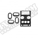 Zestaw deski rozdzielczej Carbon 07-10 Jeep JK Wrangler 