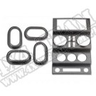 Zestaw deski rozdzielczej Carbon 07-10 Jeep 4 drzwiowy JK Wrangler