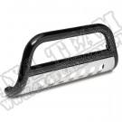 Bull Bar, 3 Inch, Black and Stainless; 07-09 Jeep Wrangler JK