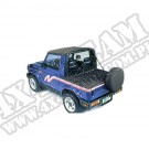 Tylna osłona przestrzeni ładunkowej Duster Czarny Denim 86-95 Suzuki Samurai