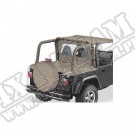 Tylna osłona przestrzeni ładunkowej Duster ciemny Beż 97-02 Jeep Wrangler z plandeką Supertop