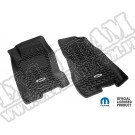 Dywaniki przód z logo Jeep, czarne, 99-04 Jeep Grand Cherokee (WJ)