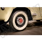 Axle Wheel Hub Cap, Chrome; 46-55 Willys Station Wagon/Jeepster