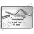 TFX Zestaw wydechu za katalizatorem 93-98 Jeep ZJ Grand Cherokee