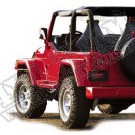 6-Inch Zestaw nakładek błotników 4-sztuki 97-06 Jeep Wrangler