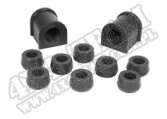 Suspension Stabilizer Bar Bushing Kit, Front, Black, 15/16; 87-95 YJ