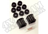 Suspension Stabilizer Bar Bushing Kit, Front, Black, 1-1/8; 87-95 YJ