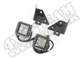 Zestaw lamp kwadr. LED z mocowaniami 76-95 CJ/Wrangler