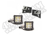 Komplet podszybia z reflektorami LED DualCube; 07-17 Jeep Wrangler JK
