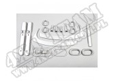 Zestaw akc. ozdobnych, srebrne, 07-10 Jeep Wrangler JK 2 drzw.