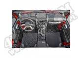 Zestaw akc. ozdobnych, srebrne, 07-10 Jeep Wrangler JK 2 drzw.