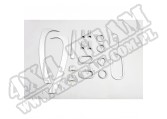 Zestaw akc. ozdobnych, srebrne, 07-10 Jeep Wrangler JK 2 drzw.