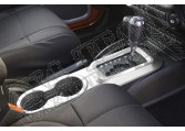 Ozdoba konsoli środkowej, srebrna, skrz. auto. 11-15 Jeep Wrangler JK