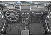 Zestaw akc. ozdobnych wnętrza, chrom, 07-10 Jeep Wrangler JK 2 drzw.