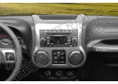 Ozdoba konsoli radia, grafit, 11-15 Jeep Wrangler JK