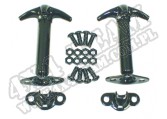 Klamry maski, czarne, 42-95 Jeep CJ/Wrangler