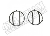 Osłony przednich lamp, czarne, 97-06 Jeep Wrangler