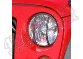 Osłony lamp przednich, czarne, 07-15 Jeep Wrangler JK
